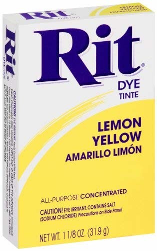 Rit All-Purpose Powder Dye Lemon Yellow 1-1/8 Ounce Package