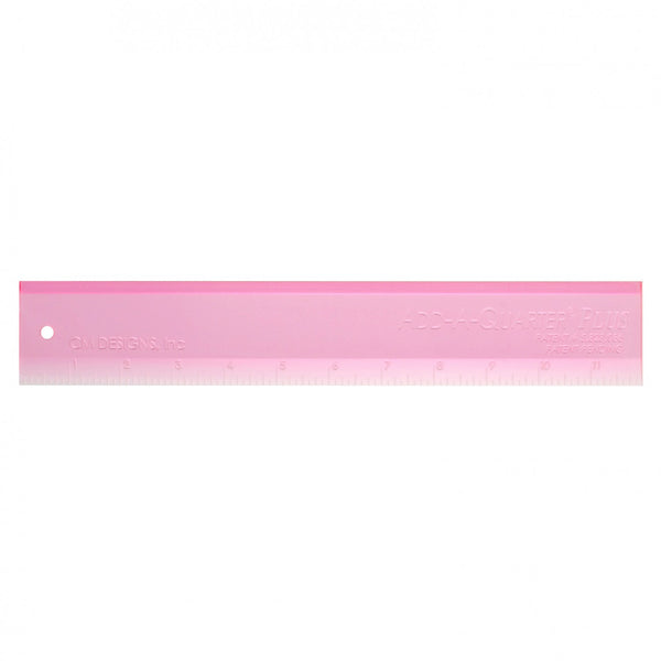 Quilter's Add A Quarter PLUS Ruler 2" x 12" Pink