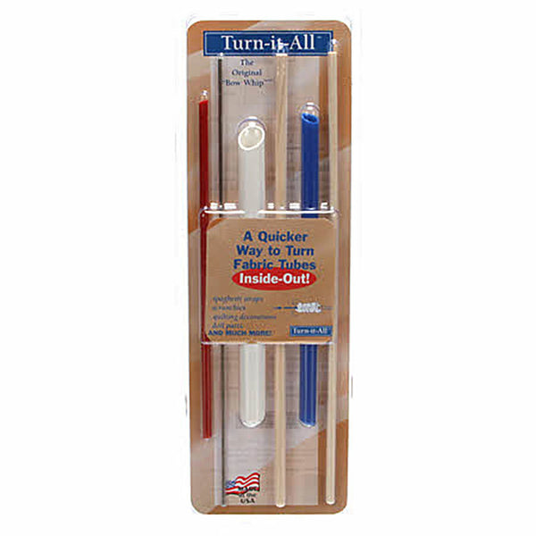 Turn-It All Fabric Tube Turner Sewing Tool Set of 3 Sizes