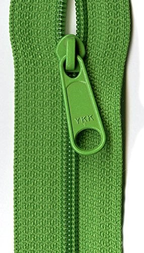 YKK Designer Accents Ziplon Closed Bottom Zipper, 22", Lime Green