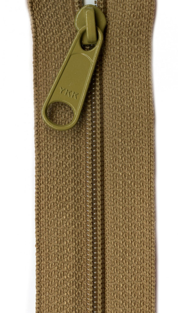 YKK Designer Accents Ziplon Closed Bottom Zipper, 22", Bronze Glow