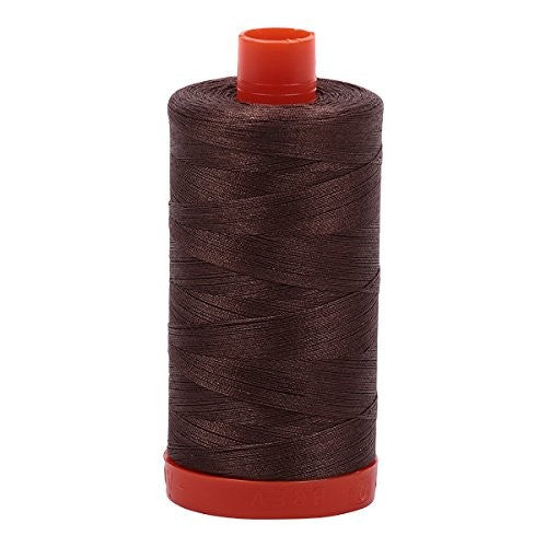 Aurifil Mako Cotton Thread 50 Weight 1422 Yard Spool Color 1140 Bark