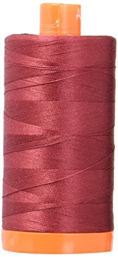 urifil Mako Cotton Thread 50 Weight 1422 Yard Spool Color 2460 Dark Carmine Red