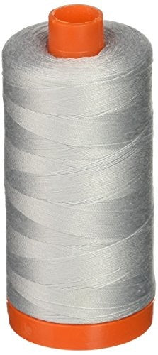Aurifil Mako Cotton Thread 50 Weight 1422 Yard Spool Color 2600 Dove