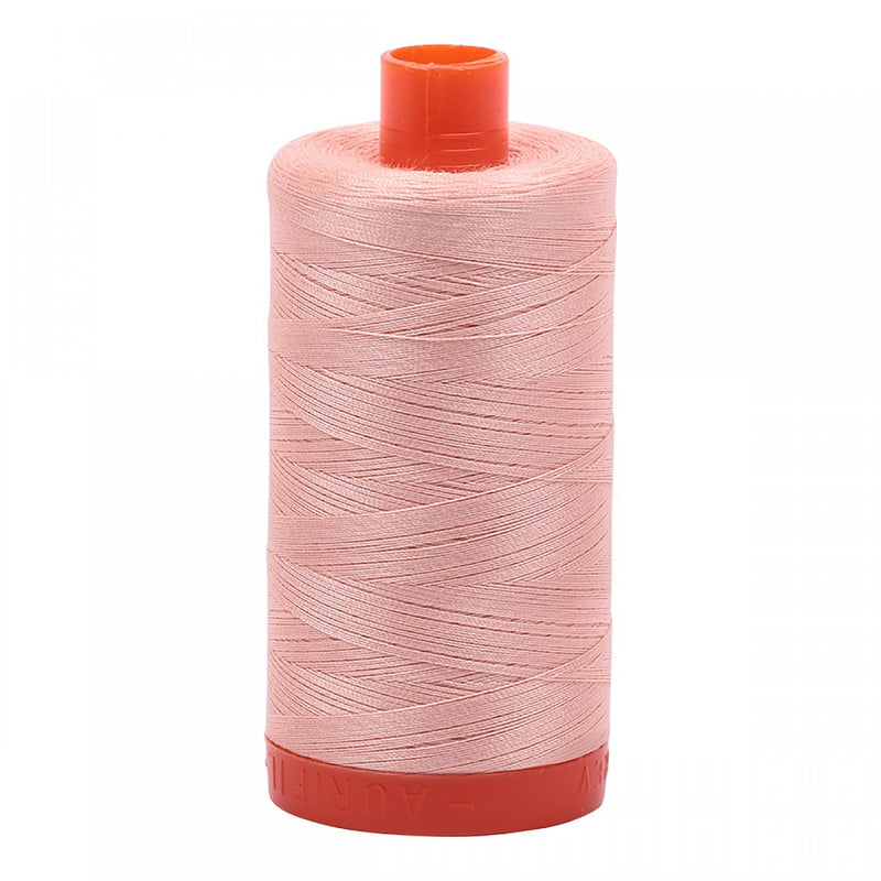 Aurifil Mako Cotton Thread 50 Weight 1422 Yard Spool Color 2420 Light Blush