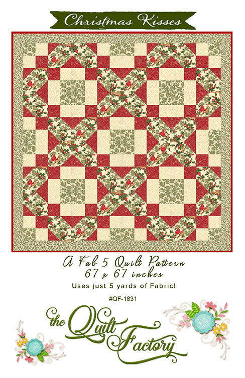 Christmas Kisses Quilt Pattern by the Quilt Factory QF1831