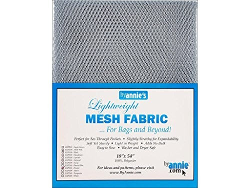 By Annie Mesh Fabric Lightweight 18"x 54" Pewter