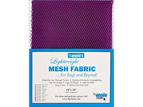 By Annie Mesh Fabric Lightweight 18" x 54" Tahiti Purple