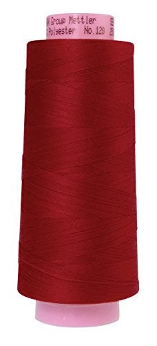 METTLER Seracor Polyester Serger Thread 50 Weight 2743 Yards Color 0504 Country Red