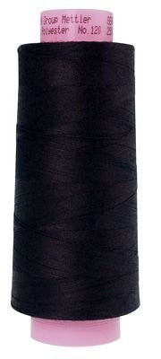 METTLER Seracor Polyester Serger Thread 50 Weight 2743 Yards Color 1254 Dark Midnight