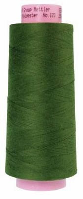 METTLER Seracor Polyester Serger Thread 50 Weight 2743 Yards Color 0842 Backyard Green