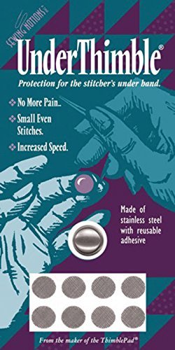 Colonial Stainless Steel Reusable Under Thimble + 8 Adhesive Pads SM200