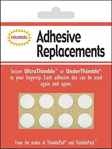 Colonial Needle SM201 Under Thimble Adhesive Replacement, 8-Pack