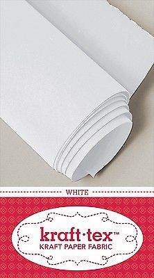 Kraft-tex Paper Fabric 19" x 1.5 Yard Roll White