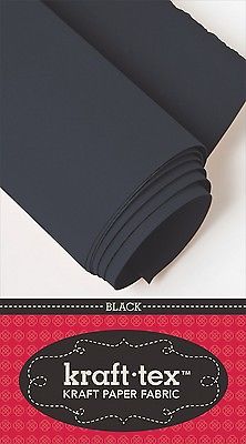 Kraft-tex Paper Fabric 19" x 1.5 Yard Roll Black