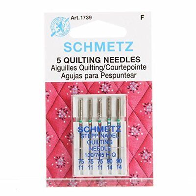 Schmetz Quilting Sewing Machine Needles System 130/705 Package of 5