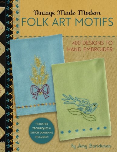 Vintage Made Modern Folk Art Motifs Book by Amy Barickman