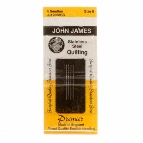 John James Stainless Steel Betweens Quilting Needles Package of 4
