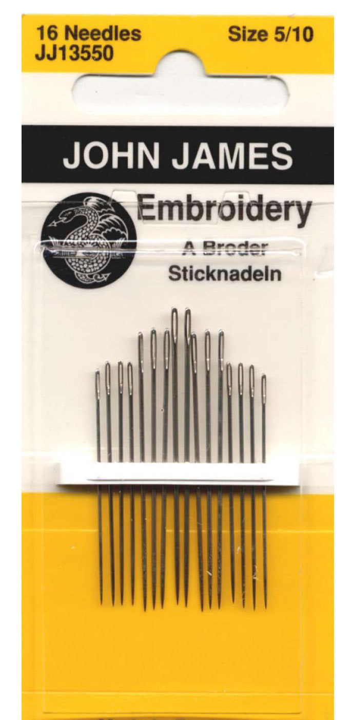John James Embroidery Crewel Needles Package of 16