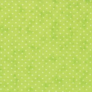 Moda Essential Dots Quilt Fabric Green Fat Quarter