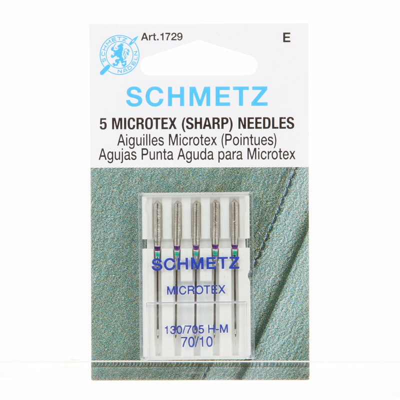 Schmetz Microtex Sharp Machine Sewing Needles Package of 5