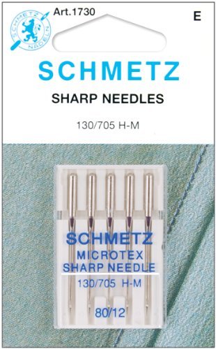 Schmetz Microtex Sharp Machine Sewing Needles Package of 5