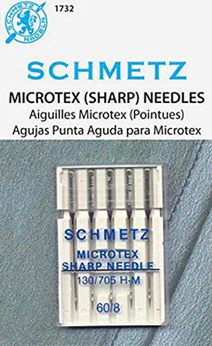 Schmetz Microtex Sharp Machine Sewing Needles Package of 5