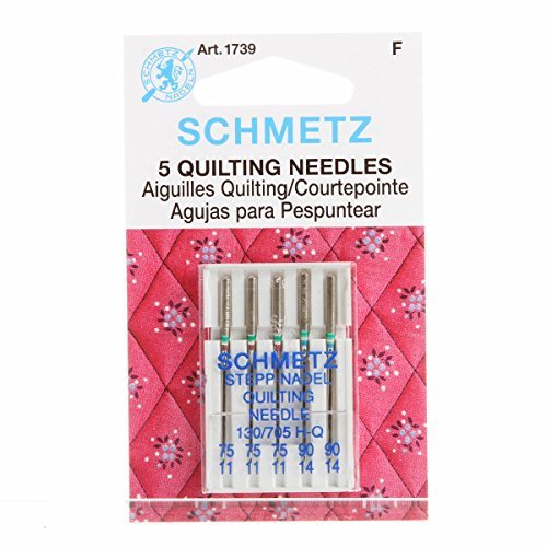 Schmetz Quilting Sewing Machine Needles System 130/705 Package of 5