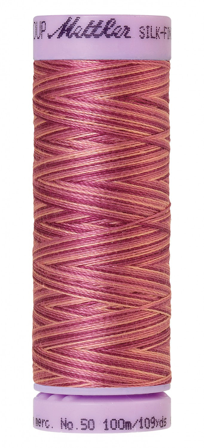 Mettler 9075 Silk-Finish Variegated Cotton Thread 50 wt. 109 Yd/100 M Spool