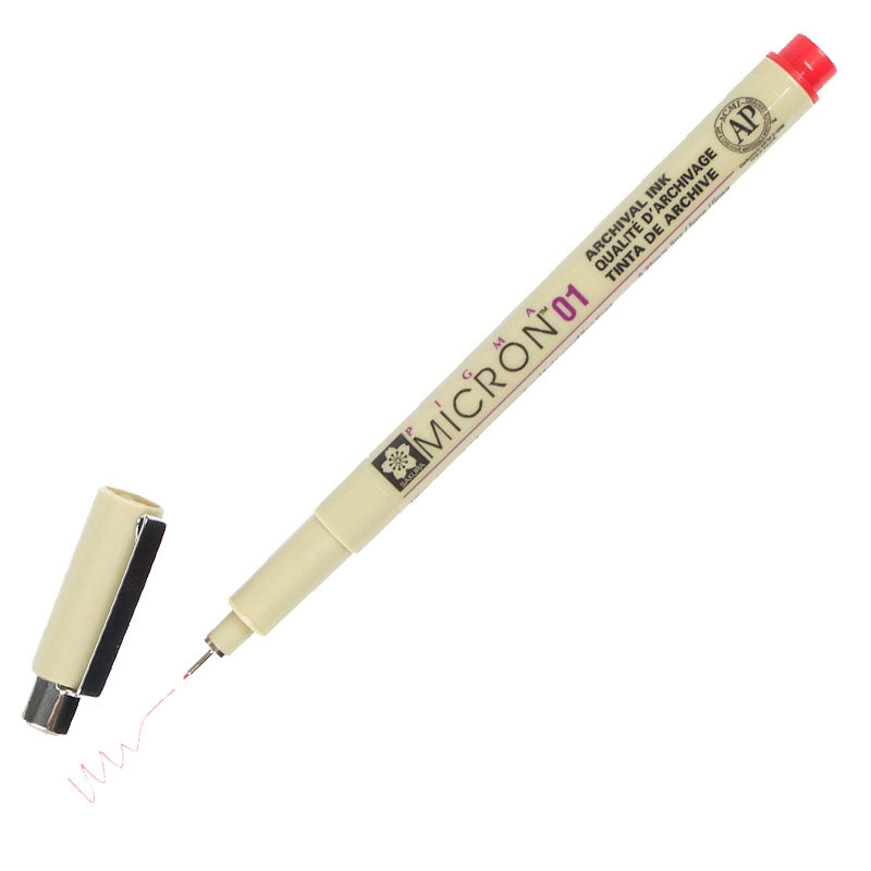 Pigma Sakura Micron Archival Waterproof Pen Size 01 .25mm