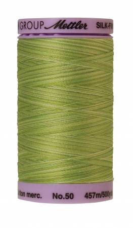 Mettler 9085 Silk-Finish Variegated Cotton Thread 50 wt. 500 Yd/457 M Spool