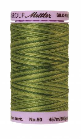 Mettler 9085 Silk-Finish Variegated Cotton Thread 50 wt. 500 Yd/457 M Spool