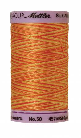 Mettler 9085 Silk-Finish Variegated Cotton Thread 50 wt. 500 Yd/457 M Spool