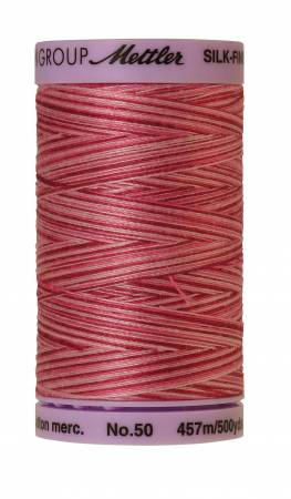 Mettler 9085 Silk-Finish Variegated Cotton Thread 50 wt. 500 Yd/457 M Spool