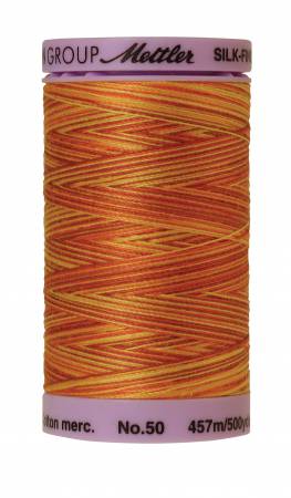 Mettler 9085 Silk-Finish Variegated Cotton Thread 50 wt. 500 Yd/457 M Spool