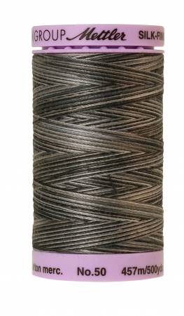 Mettler 9085 Silk-Finish Variegated Cotton Thread 50 wt. 500 Yd/457 M Spool