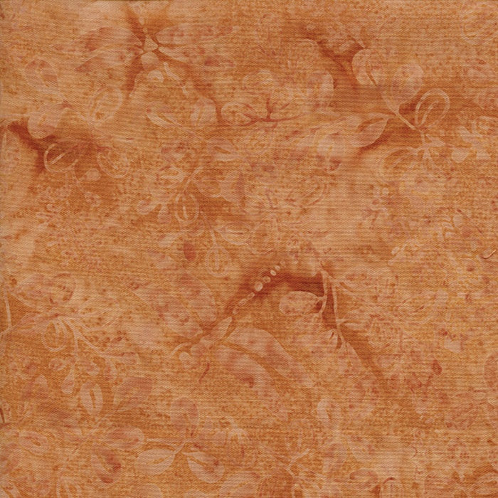Island Batik Crystal Cove Mottle Batik Quilt Fabric Style 12150/1090 Soft Rust