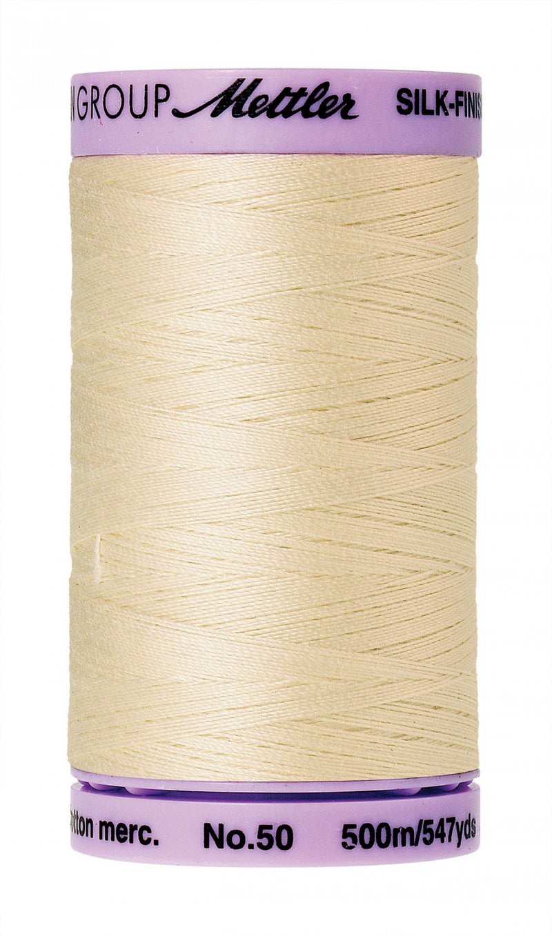 Mettler 9104 Silk-Finish Cotton Thread 50 wt. 547 Yd / 500 M Spool