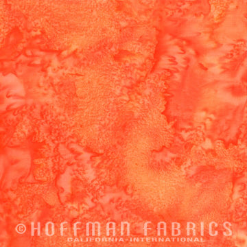Hoffman 1895 Watercolors Bali Batik Quilt Fabric Pumpkin Style 1895/192