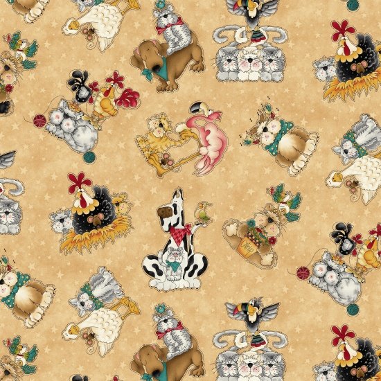 No Fowl Play Quilt Fabric by Leanne Anderson