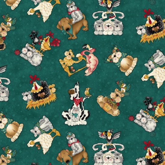 No Fowl Play Quilt Fabric by Leanne Anderson