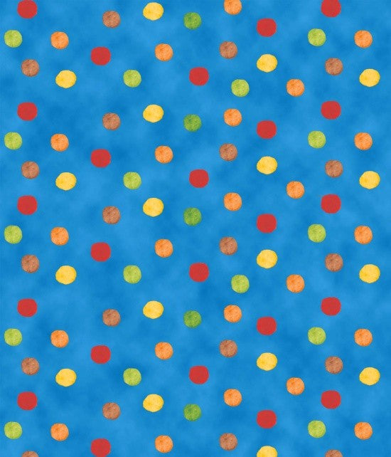 Shore Thing Quilt Fabric Dots Style 9021/75 Blue Multi