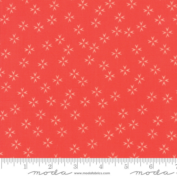 Moda The Front Porch Quilt Fabric Petals Style 37544/13 Pomegranate