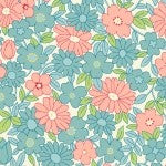 Nana Mae II 1930's Reproduction Large Daisy Quilt Fabric Style 6922/12 Blue