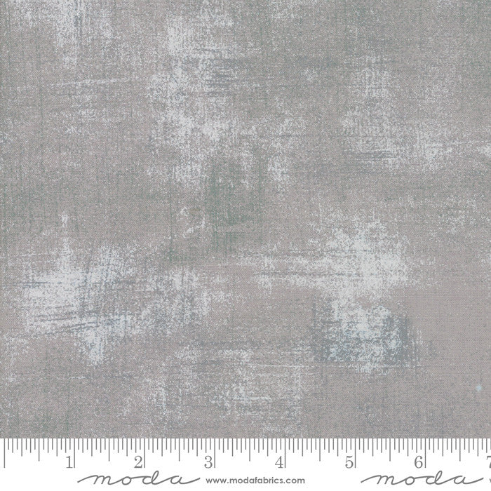 Moda Basic Grey Grunge Quilt Fabric Silver Style 30150/418