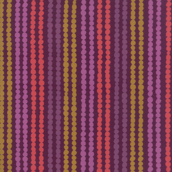 Growing Beautiful Moda Cotton Quilt Fabric Stripes Plum Style 11836/12
