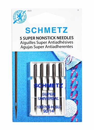 Schmetz Super Universal Nonstick Sewing Machine Needles System 130/705 Pkg of 5