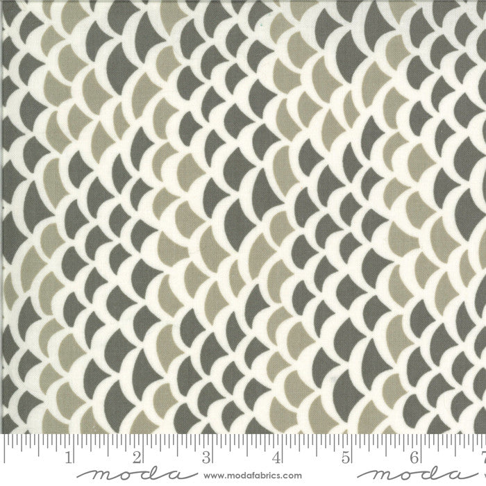Moda Fish Tales by Annie Brady Quilt Fabric Scales Style 16725/23 Fog