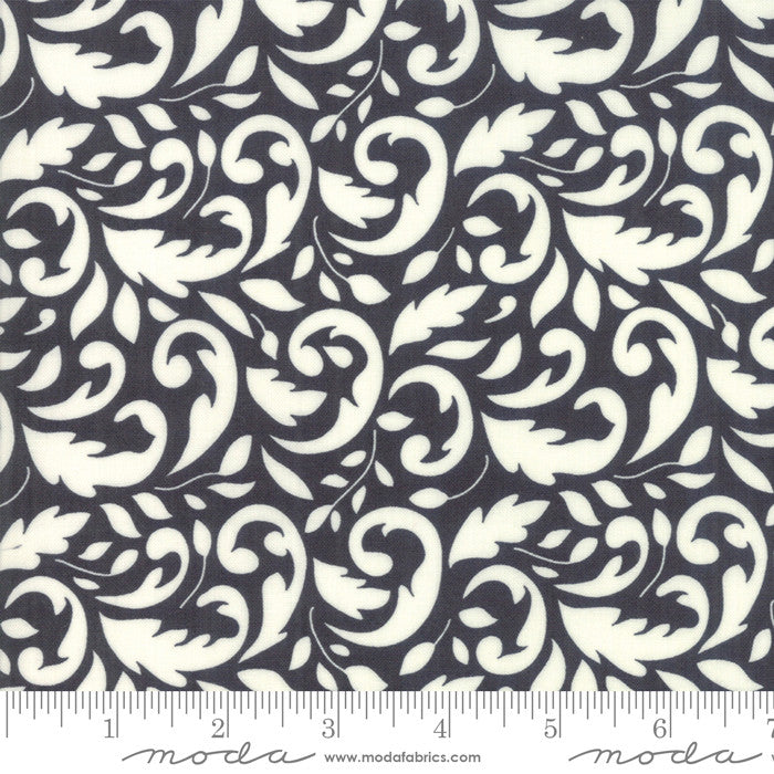 Moda All Hallows Eve by Fig Tree Quilt Fabric Flourish Black Style 20351/13