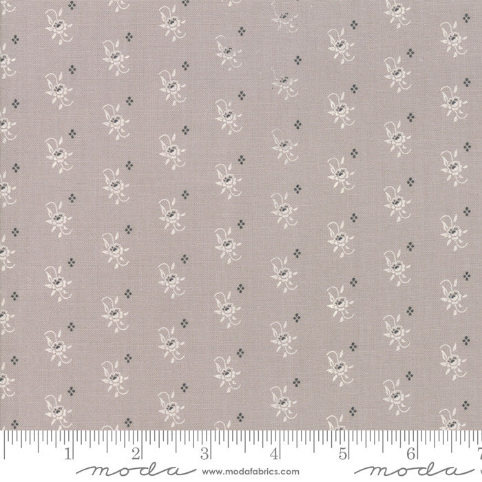Moda All Hallows Eve by Fig Tree Quilt Fabric Blooms Grey Style 20352/15